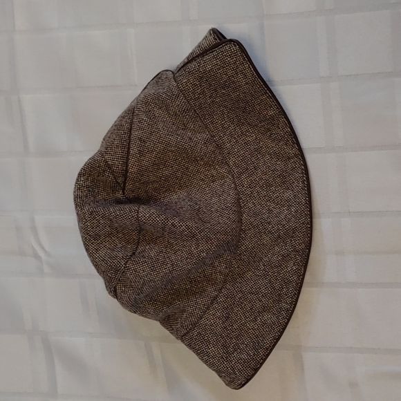 Wool with Leather Trim Bucket Hat - Picture 2 of 12